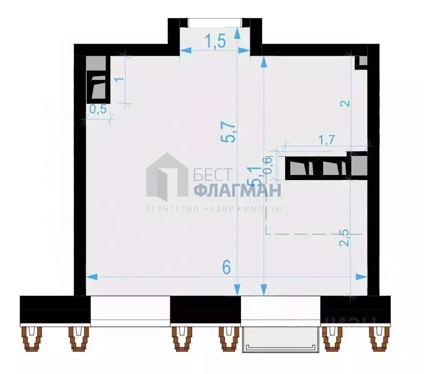 Помещение свободного назначения в Москва Выборгская ул., 18 (31 м) - Фото 2