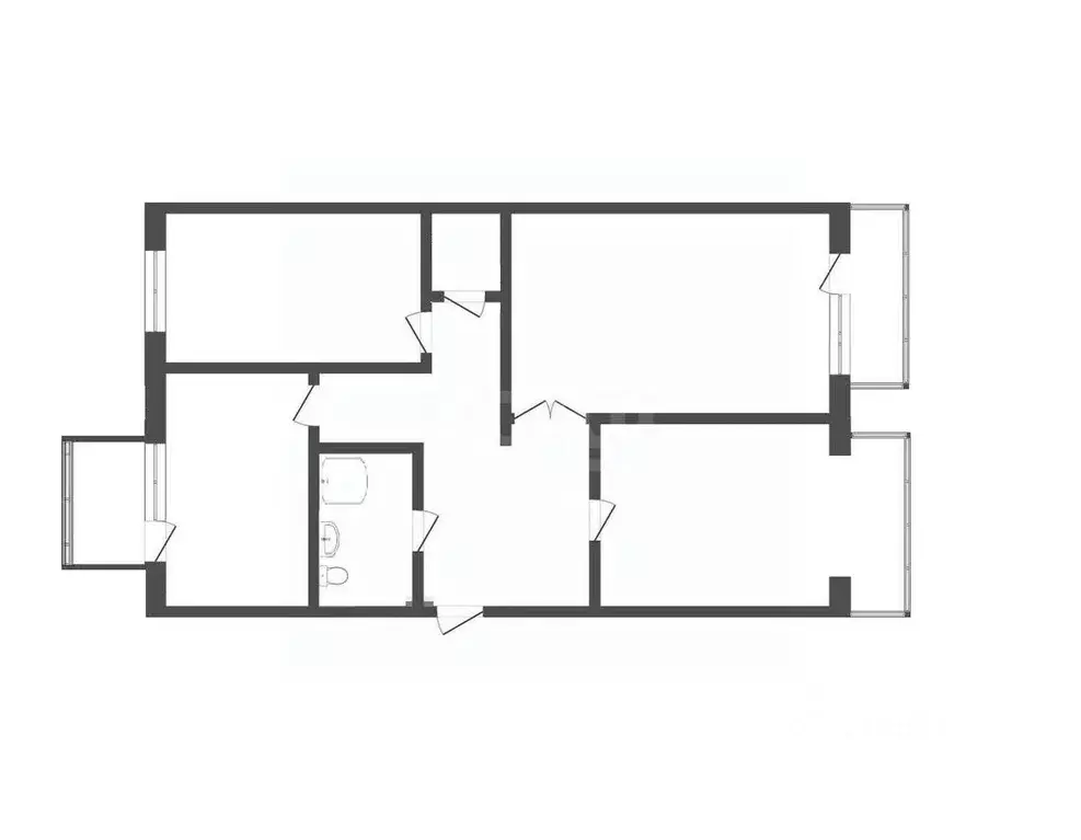 3-к кв. Севастополь ул. Молодых Строителей, 6 (69.3 м) - Фото 2