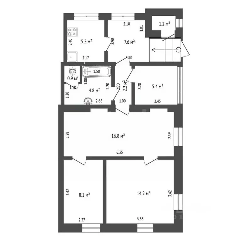 Дом в Крым, Феодосия ул. Харьковская (66 м) - Фото 2