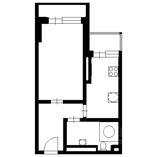 1-к кв. Московская область, Одинцово Вокзальная ул., 19 (40.0 м) - Фото 2