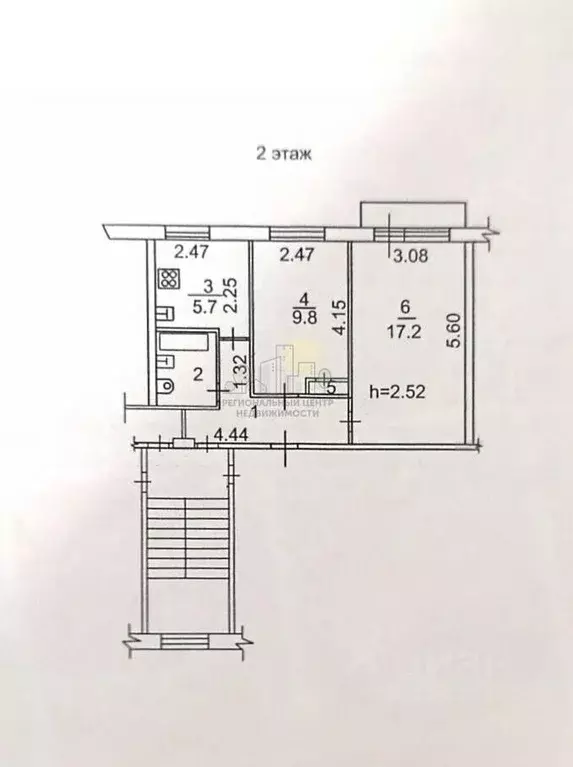 2-к кв. Иркутская область, Иркутск бул. Рябикова, 51 (42.3 м) - Фото 2