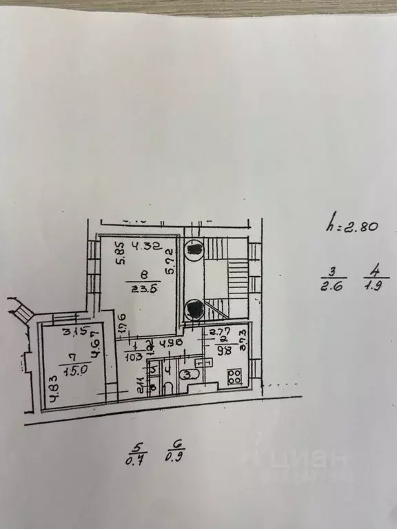 2-к кв. Санкт-Петербург Моховая ул., 32 (64.7 м) - Фото 2
