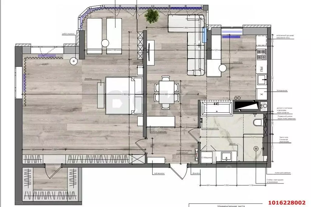 2-к кв. Краснодарский край, Краснодар ул. Имени Валерия Гассия (86.4 ... - Фото 2