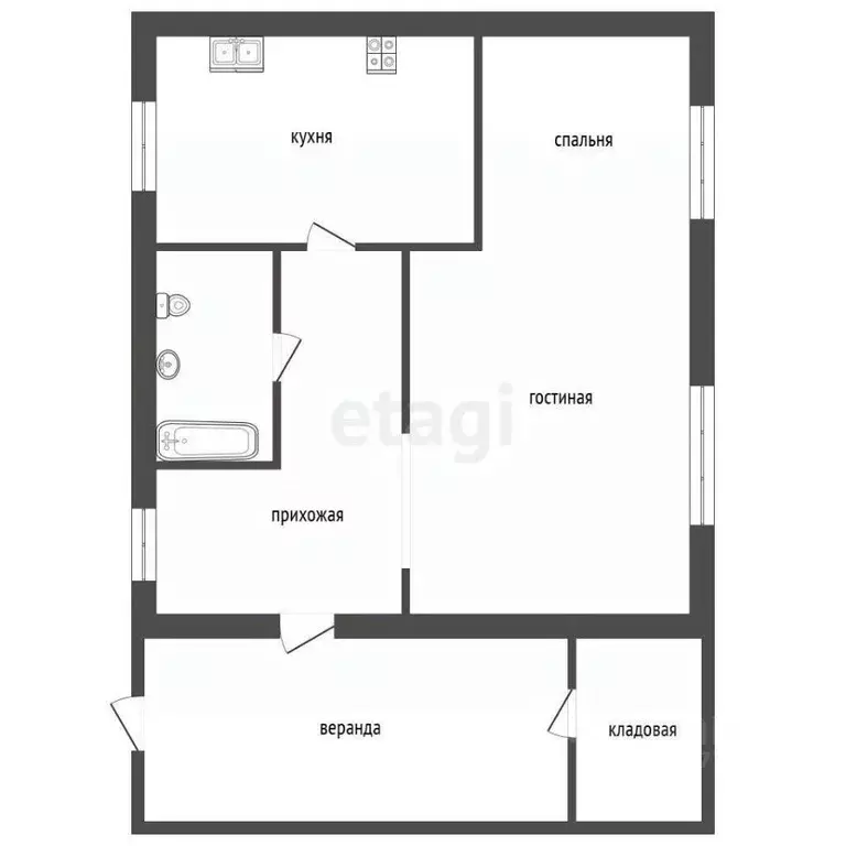 Дом в Саха (Якутия), Якутск Загородный кв-л, ул. Беринга, 16/1 (65 м) - Фото 1