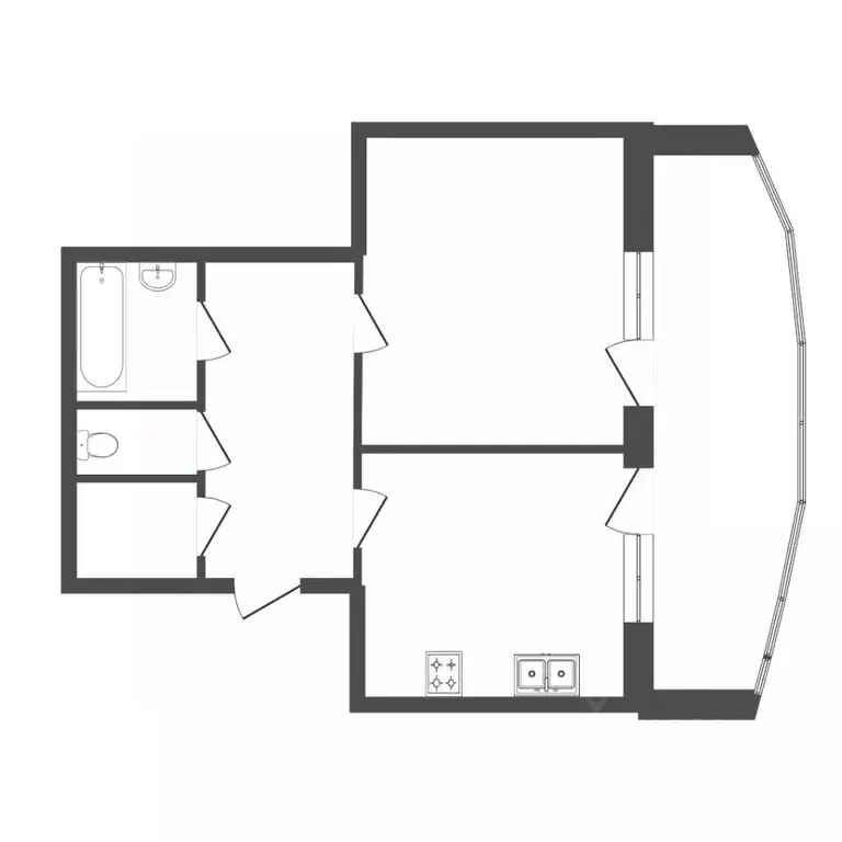 1-к кв. Тюменская область, Тюмень ул. Станислава Карнацевича, 4 (49.2 ... - Фото 1