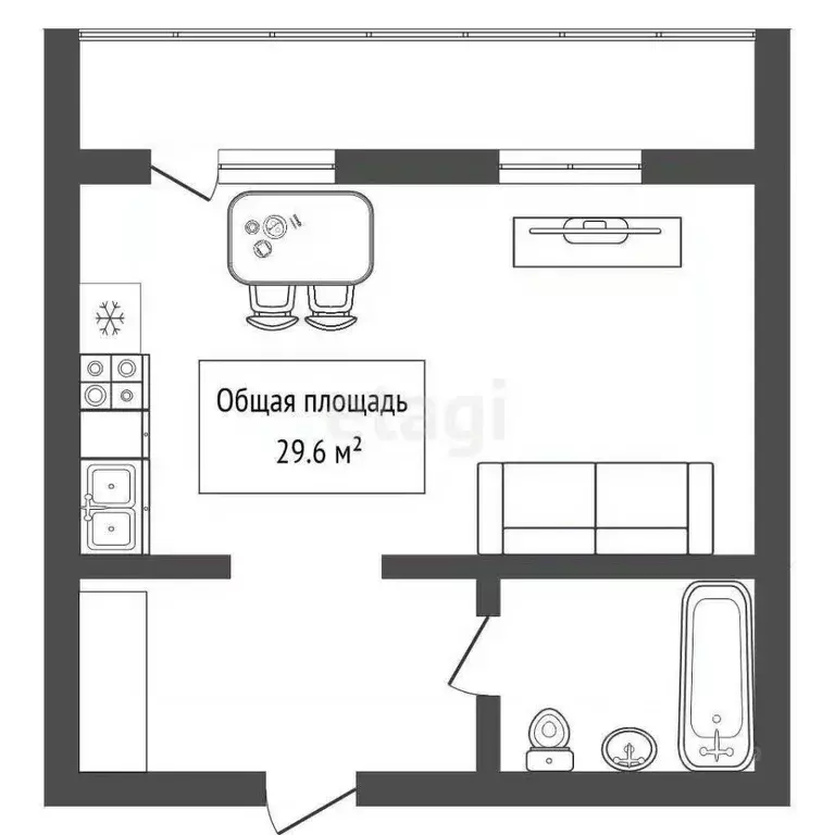 Студия Алтай, Горно-Алтайск Коммунистический просп. (29.6 м) - Фото 2