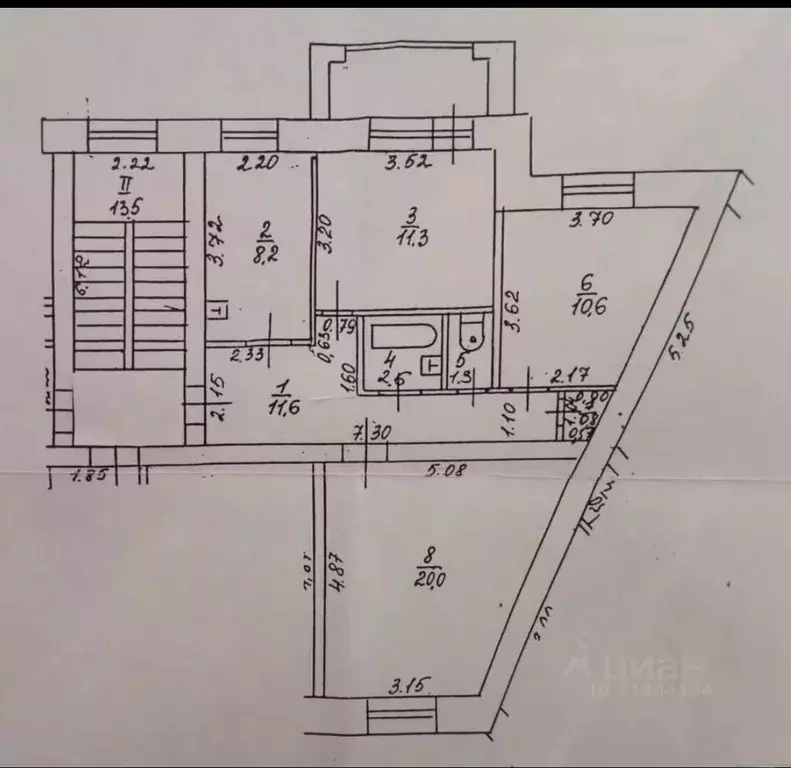 3-к кв. Нижегородская область, Кстово Зеленая ул., 20 (69.4 м) - Фото 2