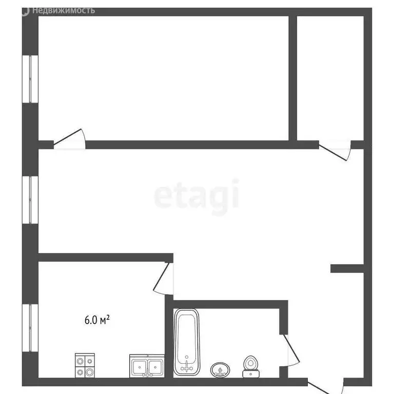 2-комнатная квартира: Рыбинск, улица Свободы, 1А (44 м) - Фото 0
