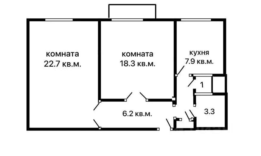 2-к кв. Санкт-Петербург Ленинский просп., 161 (59.7 м) - Фото 1