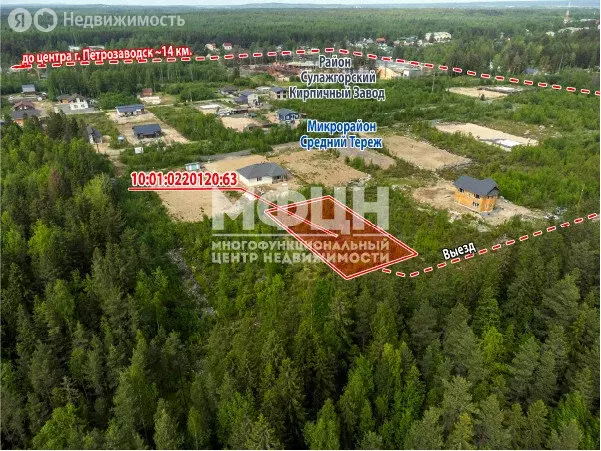 Участок в Петрозаводск, район Сулажгорский Кирпичный Завод, микрорайон ... - Фото 1