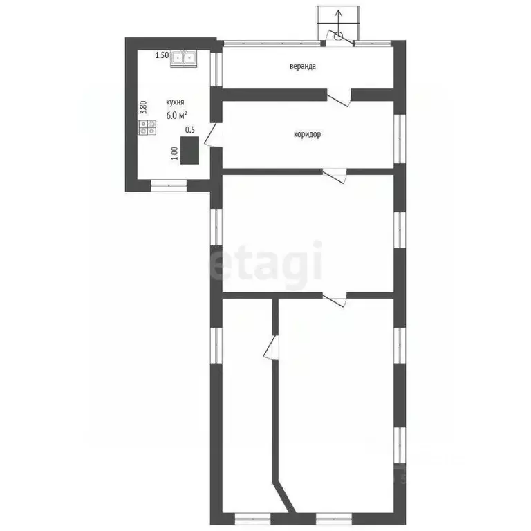 Дом в Саратовская область, Балашов ул. Молодой Гвардии, 15 (43 м) - Фото 1