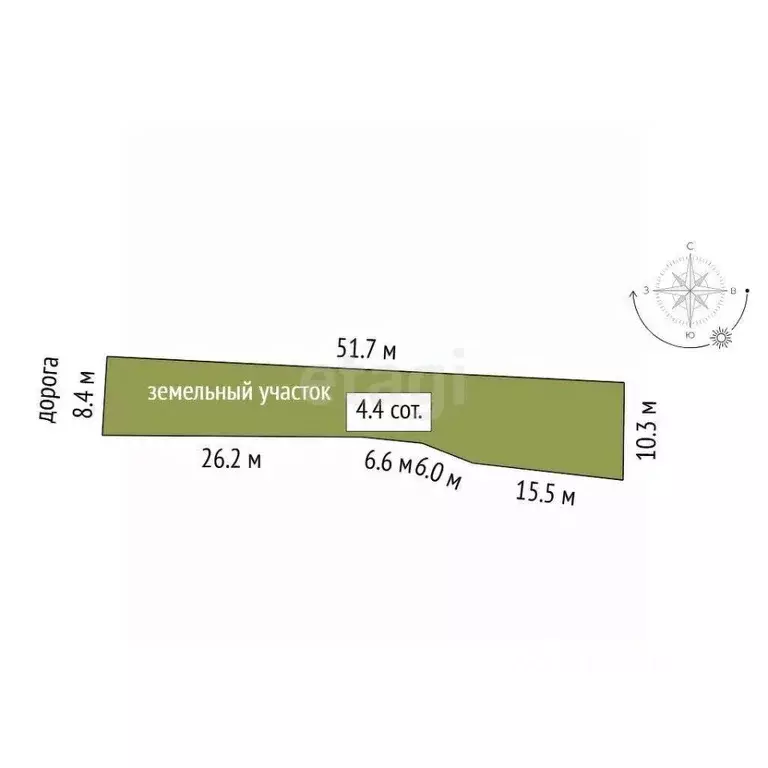 Участок в Тюменская область, с. Нижняя Тавда ул. Островского (4.39 ... - Фото 2