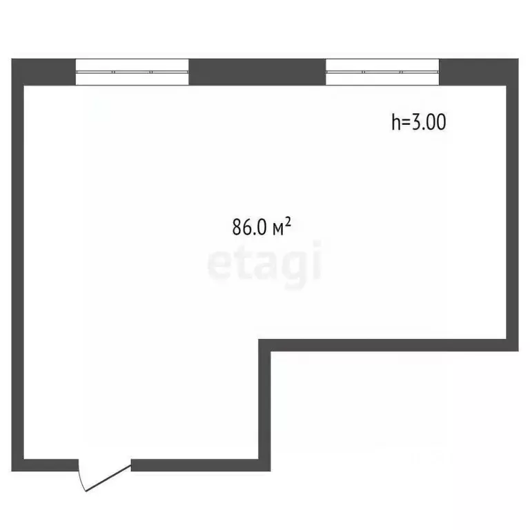 Офис в Тюменская область, Тюмень ул. Пермякова, 6а (89 м) - Фото 2