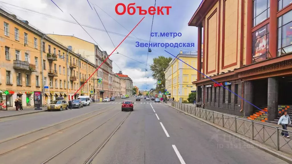 Помещение свободного назначения в Санкт-Петербург Звенигородская ул., ... - Фото 1