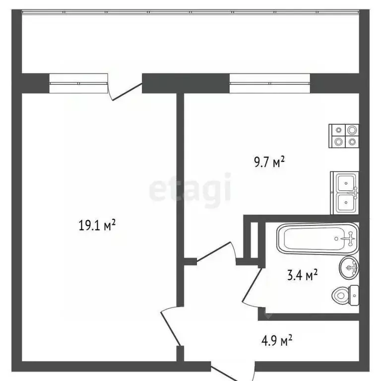 1-к кв. Мордовия, Саранск Волгоградская ул., 161 (37.0 м) - Фото 1