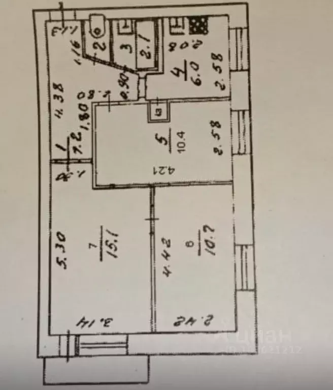 3-к кв. Кировская область, Киров ул. Ленина, 178 (52.9 м) - Фото 1