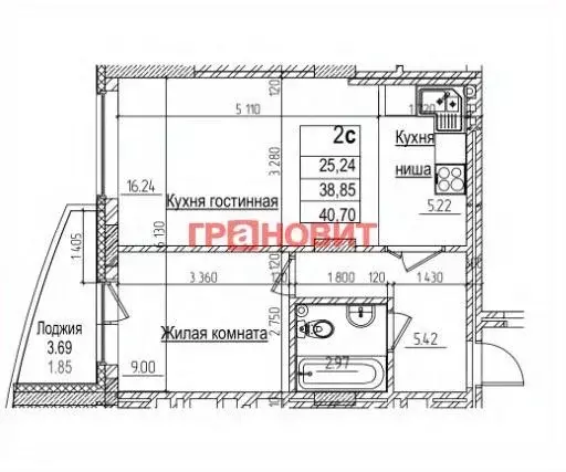 2-к кв. Новосибирская область, Новосибирск ул. Дуси Ковальчук, 242 ... - Фото 1