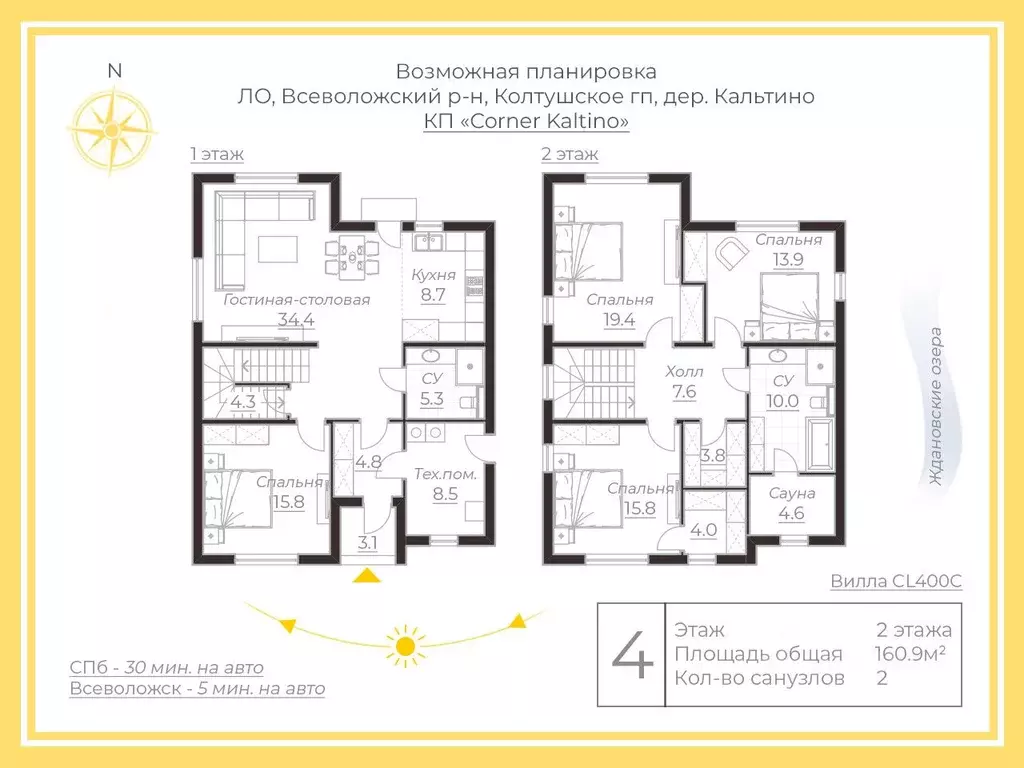 Дом в Ленинградская область, Всеволожский район, Колтушское городское ... - Фото 1