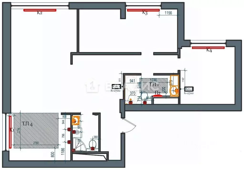 2-к кв. Московская область, Химки Новогорск мкр, ул. Ивановская, 51к2 ... - Фото 2