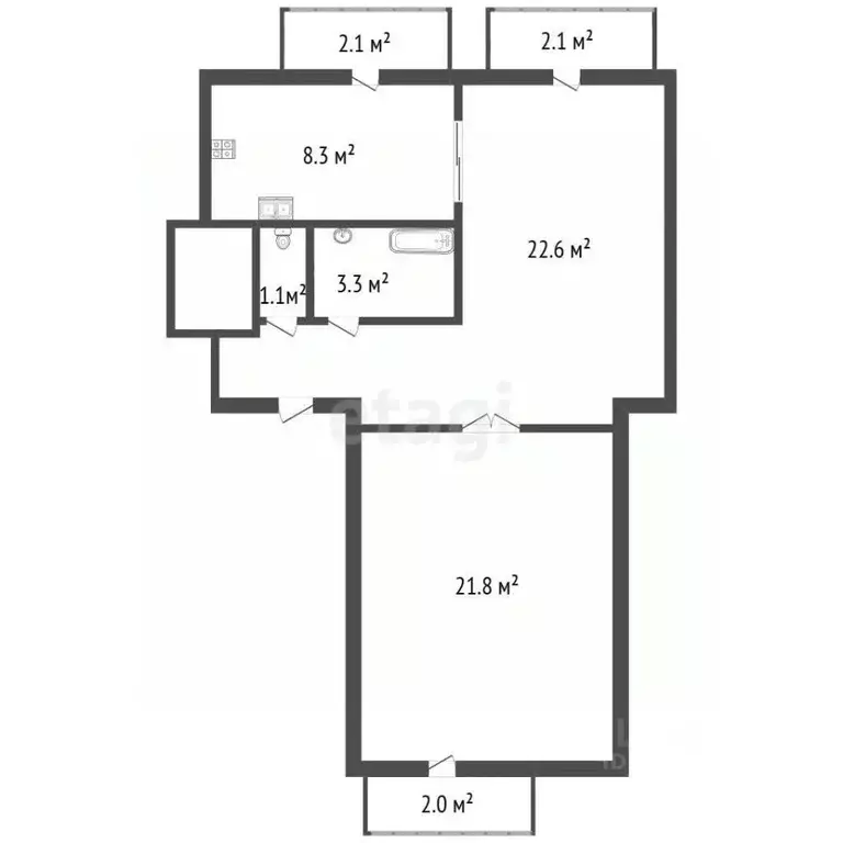 3-к кв. Санкт-Петербург Мгинская ул., 7 (58.1 м) - Фото 0