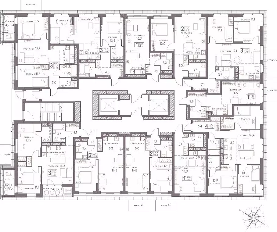 3-к кв. Пермский край, Пермь ул. Серебристая, 3А (53.8 м) - Фото 1