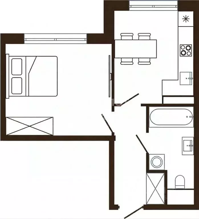 1-к кв. Московская область, Лыткарино ул. Ленина (31.5 м) - Фото 2