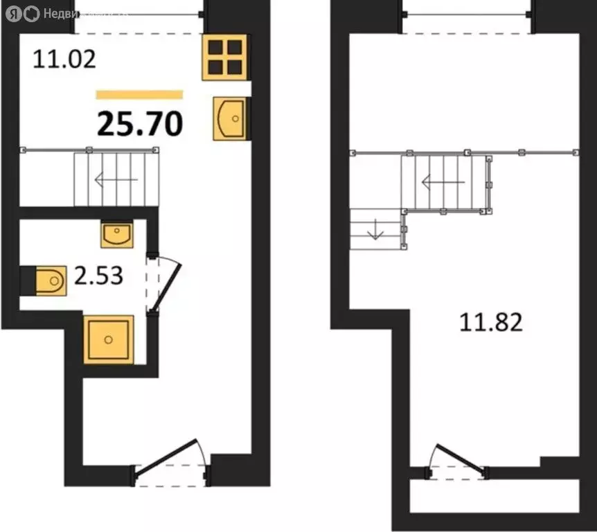 Квартира-студия: Санкт-Петербург, Прилукская улица, 35 (24 м) - Фото 2
