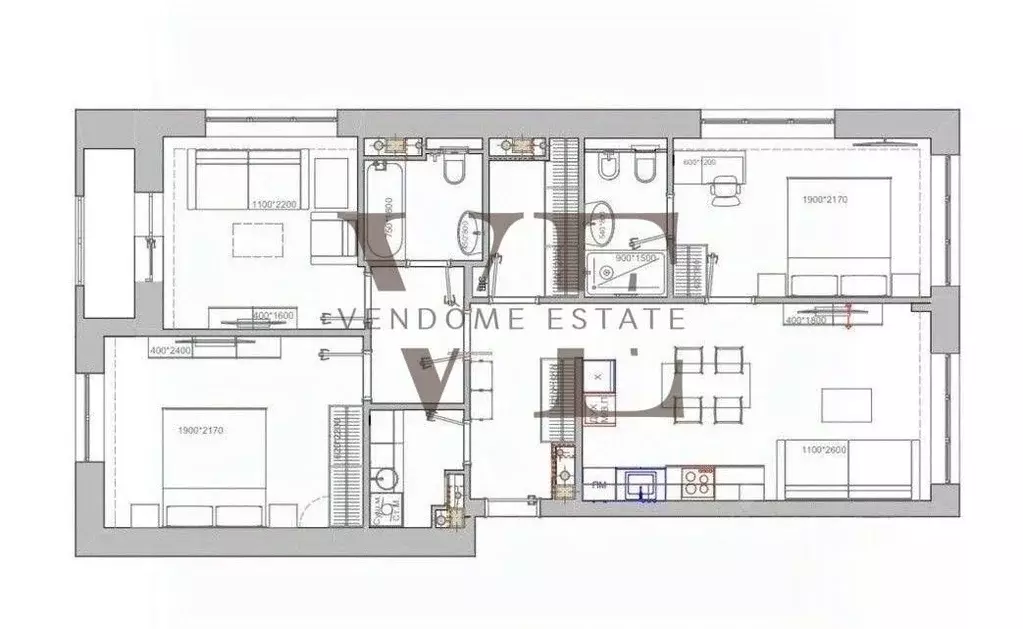 3-к кв. Москва Ленинградский просп., 29к3 (97.3 м) - Фото 2