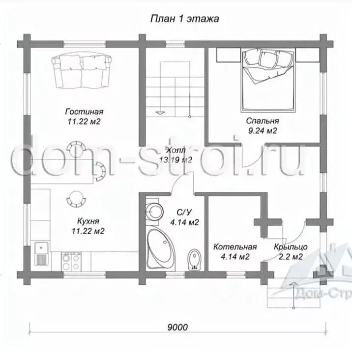 Дом в Пермский край, Усолье Усольский район, Сибирский пер., 9 (105 м) - Фото 2