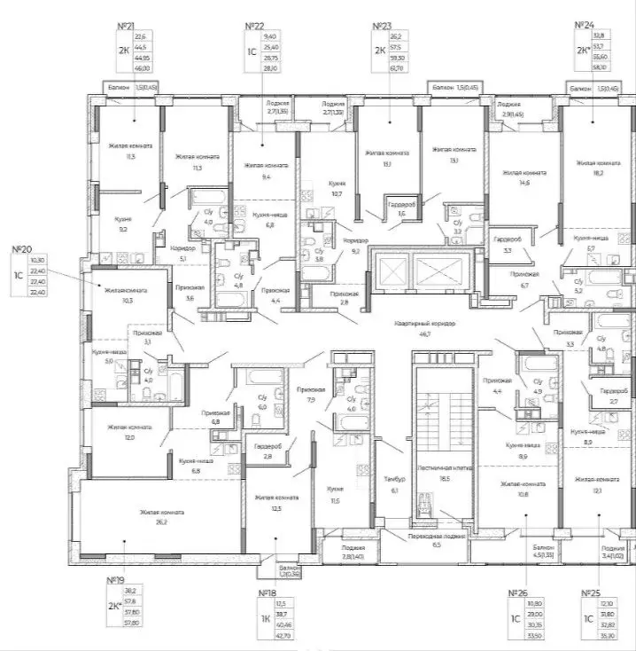 2-к кв. Удмуртия, Ижевск Южный жилрайон, Сенатор жилой комплекс (60.7 ... - Фото 2