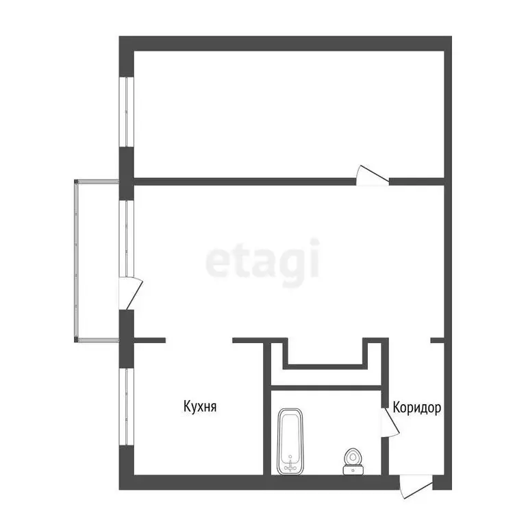 2-комнатная квартира: Ачинск, 4-й микрорайон, 15 (45.7 м) - Фото 1