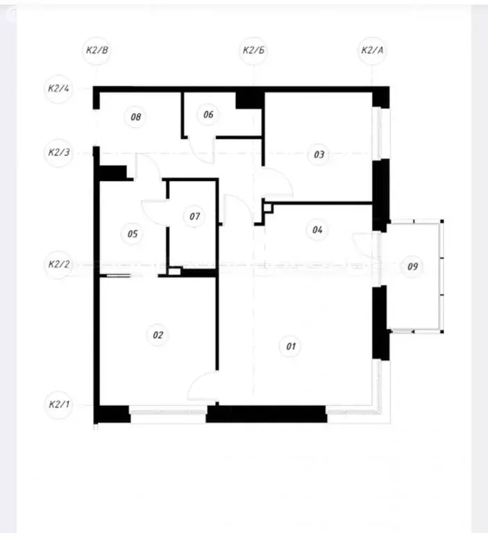 3-комнатная квартира: Казань, улица Гаврилова, 7к1 (70.1 м) - Фото 1