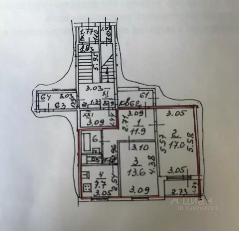 2-к кв. Санкт-Петербург пос. Шушары, Пушкинская ул., 20Б (56.6 м) - Фото 2