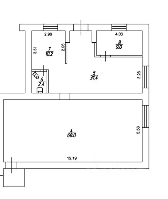 Помещение свободного назначения в Ярославская область, Ярославль ул. ... - Фото 2