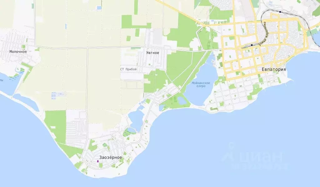 Участок в Крым, Евпатория городской округ, Заозерное пгт ул. ... - Фото 1
