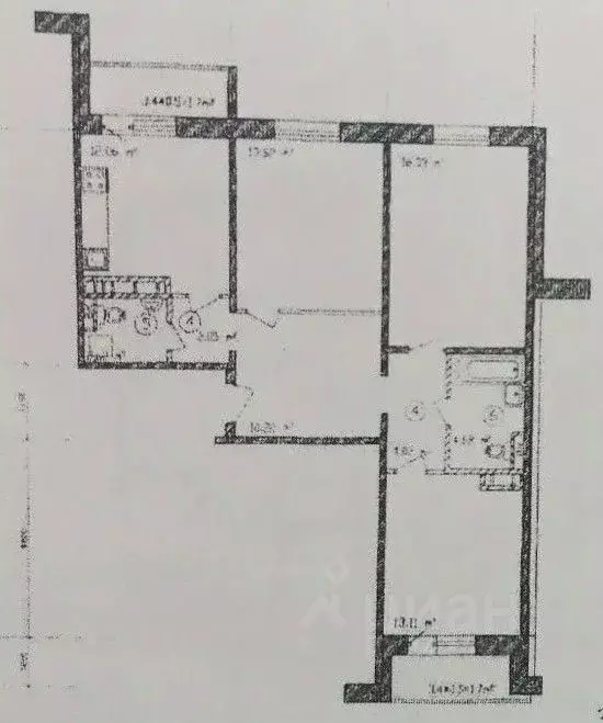 3-к кв. Московская область, Люберцы городской округ, Октябрьский пгт ... - Фото 2