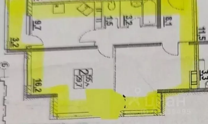 2-к кв. Краснодарский край, Анапа Владимирская ул., 108к1 (55.4 м) - Фото 2