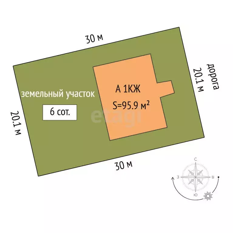 Дом в Тюмень, КП Лето-Парк, Рябиновая улица (95.9 м) - Фото 2