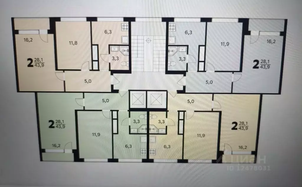 2-к кв. Санкт-Петербург просп. Маршала Жукова, 30К2 (43.0 м) - Фото 2