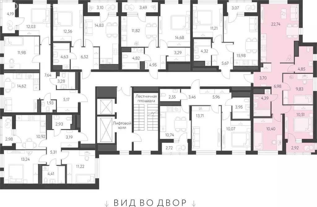 3-комнатная квартира: Екатеринбург, улица Академика Парина, 27 (74.86 ... - Фото 0