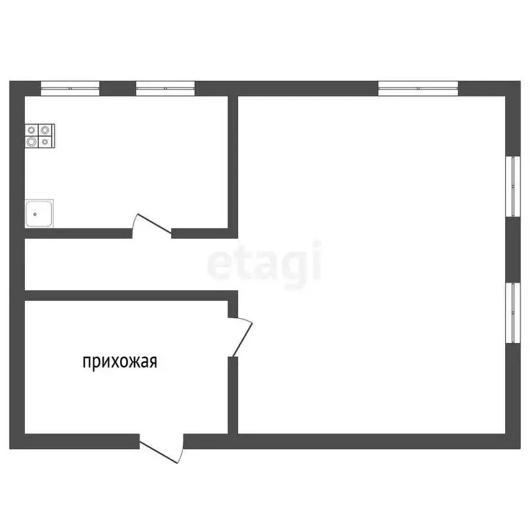 Дом в деревня Веселово, Центральная улица (46.5 м) - Фото 0