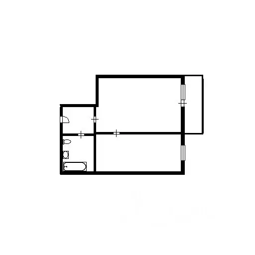 1-к кв. Новосибирская область, Новосибирск ул. Петухова, 95 (35.0 м) - Фото 2