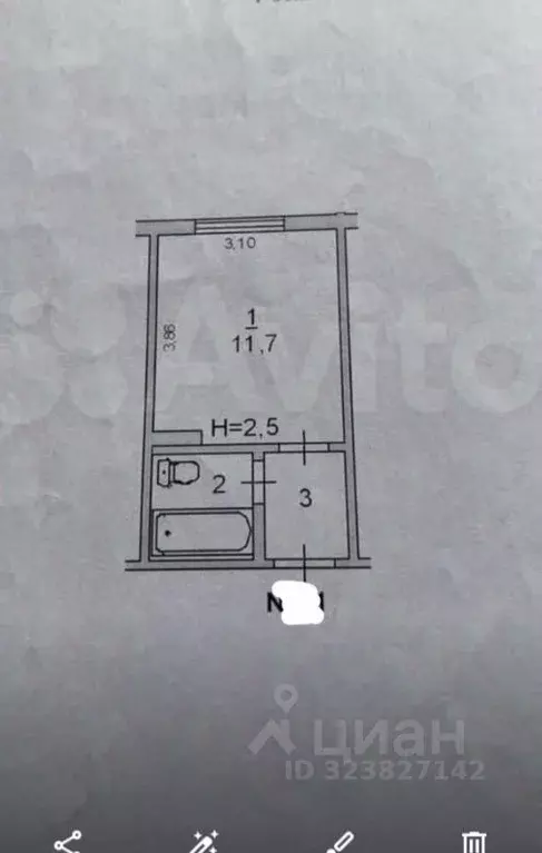 Комната Иркутская область, Усть-Илимск ул. Наймушина, 32 (17.1 м) - Фото 1