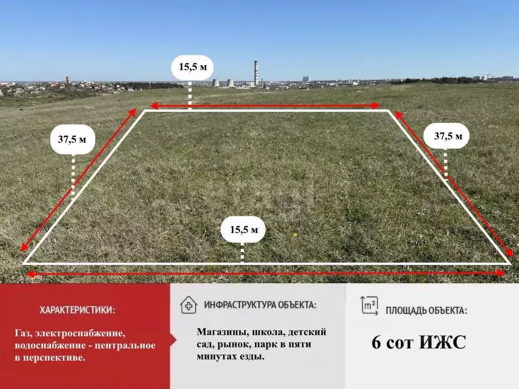 Участок в Крым, Симферопольский район, Мирновское с/пос, с. Белоглинка ... - Фото 1