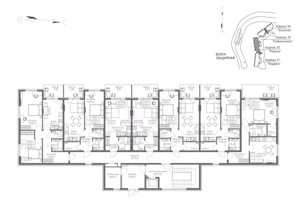 1-к кв. Ленинградская область, Выборг Центральный мкр, Папула кв-л, ... - Фото 2
