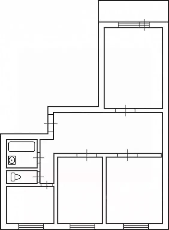 3-к кв. Москва Дмитровское ш., 27К2 (59.2 м) - Фото 1