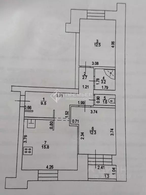 2-к кв. Кировская область, Киров ул. Блюхера, 42 (58.9 м) - Фото 2
