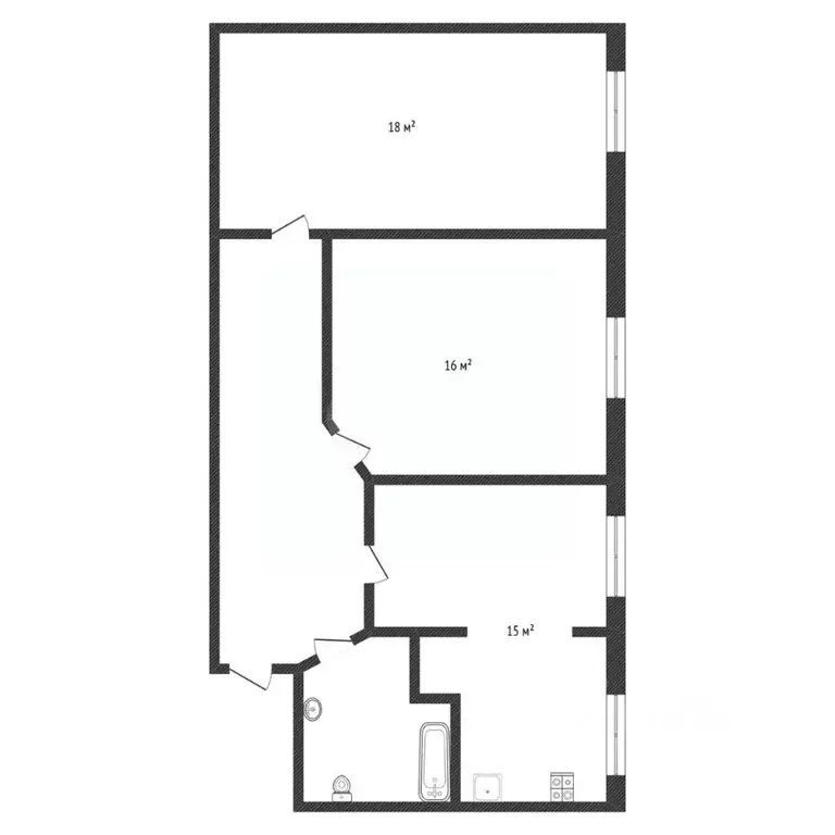 2-к кв. Нижегородская область, Дзержинск ул. Рудольфа Удриса, 4 (61.8 ... - Фото 2