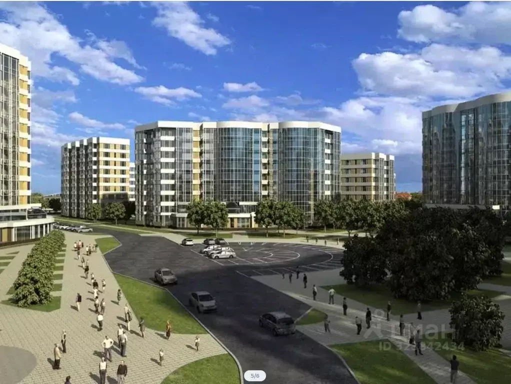 1-к кв. Чувашия, Чебоксары проезд Гремячевский, поз2 (42.7 м) - Фото 2