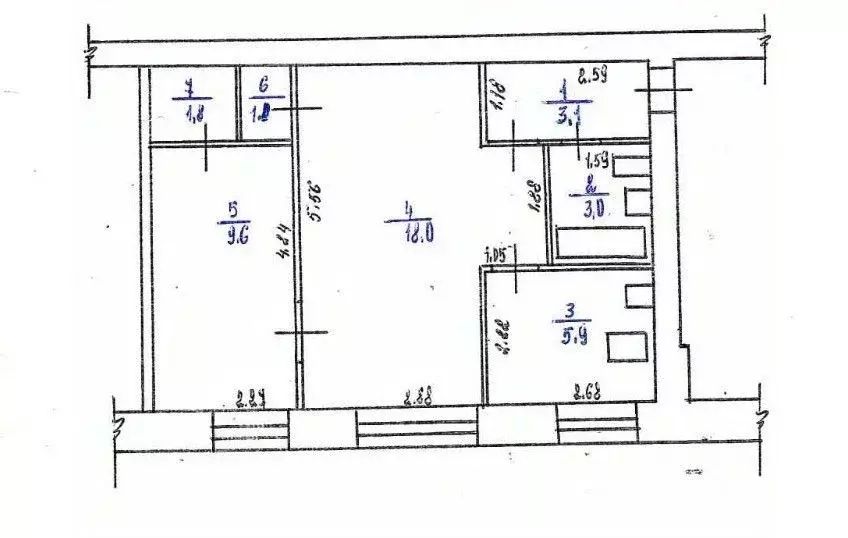 2-к кв. Забайкальский край, Чита ул. Энтузиастов, 16 (42.4 м) - Фото 1